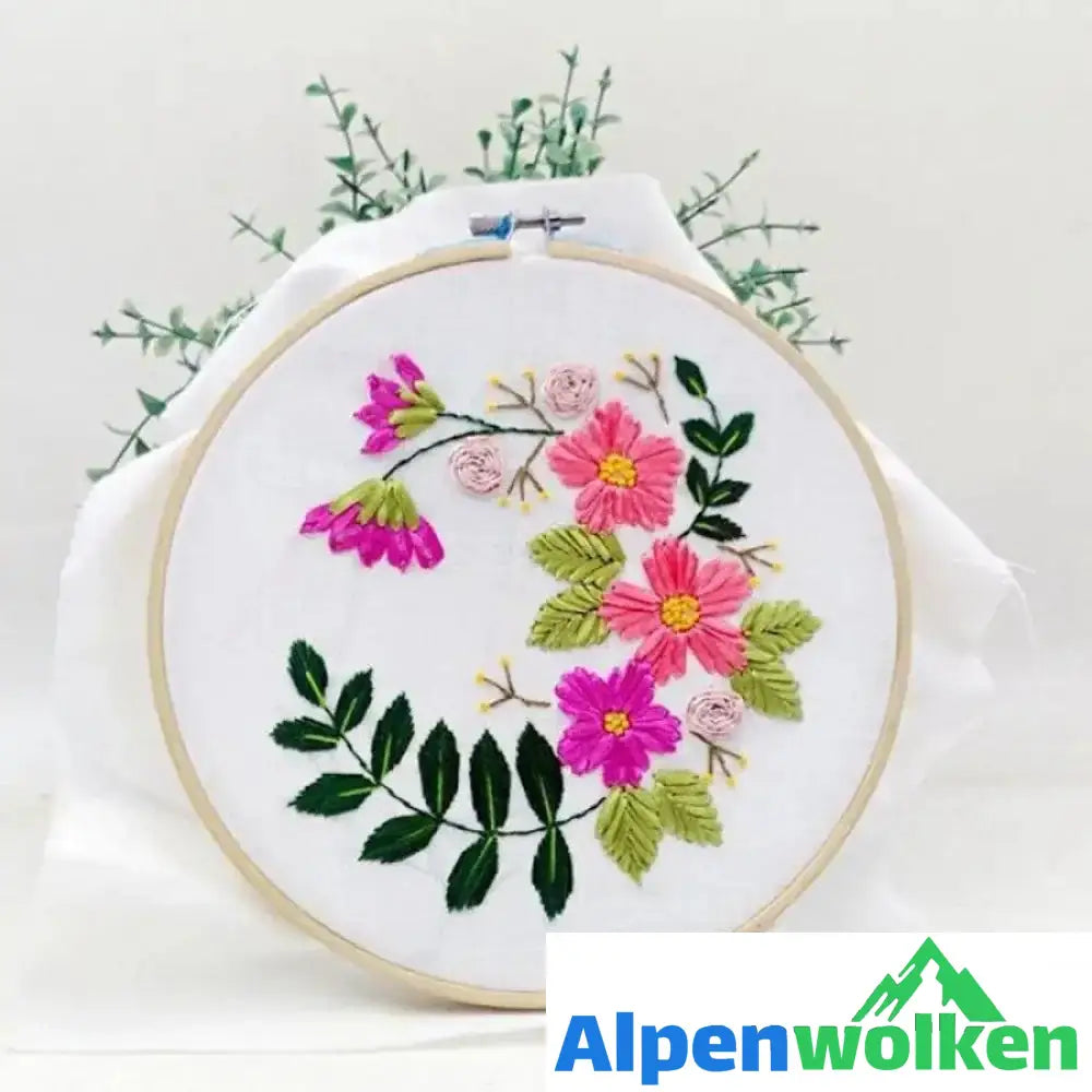 Alpenwolken - Stickstarter Set Blume