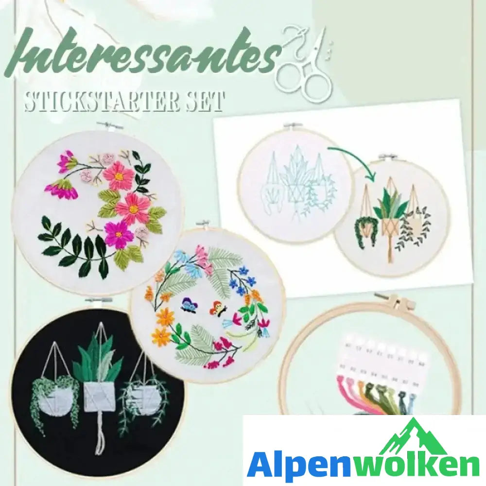 Alpenwolken - Stickstarter Set