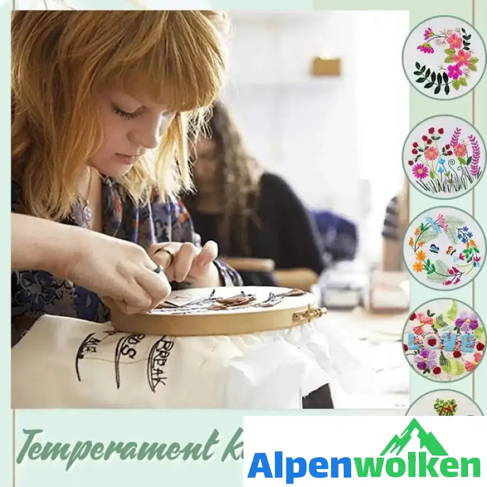 Alpenwolken - Stickstarter Set