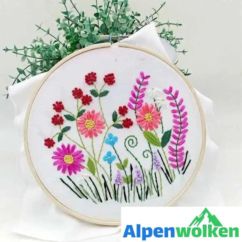 Alpenwolken - Stickstarter Set Gras