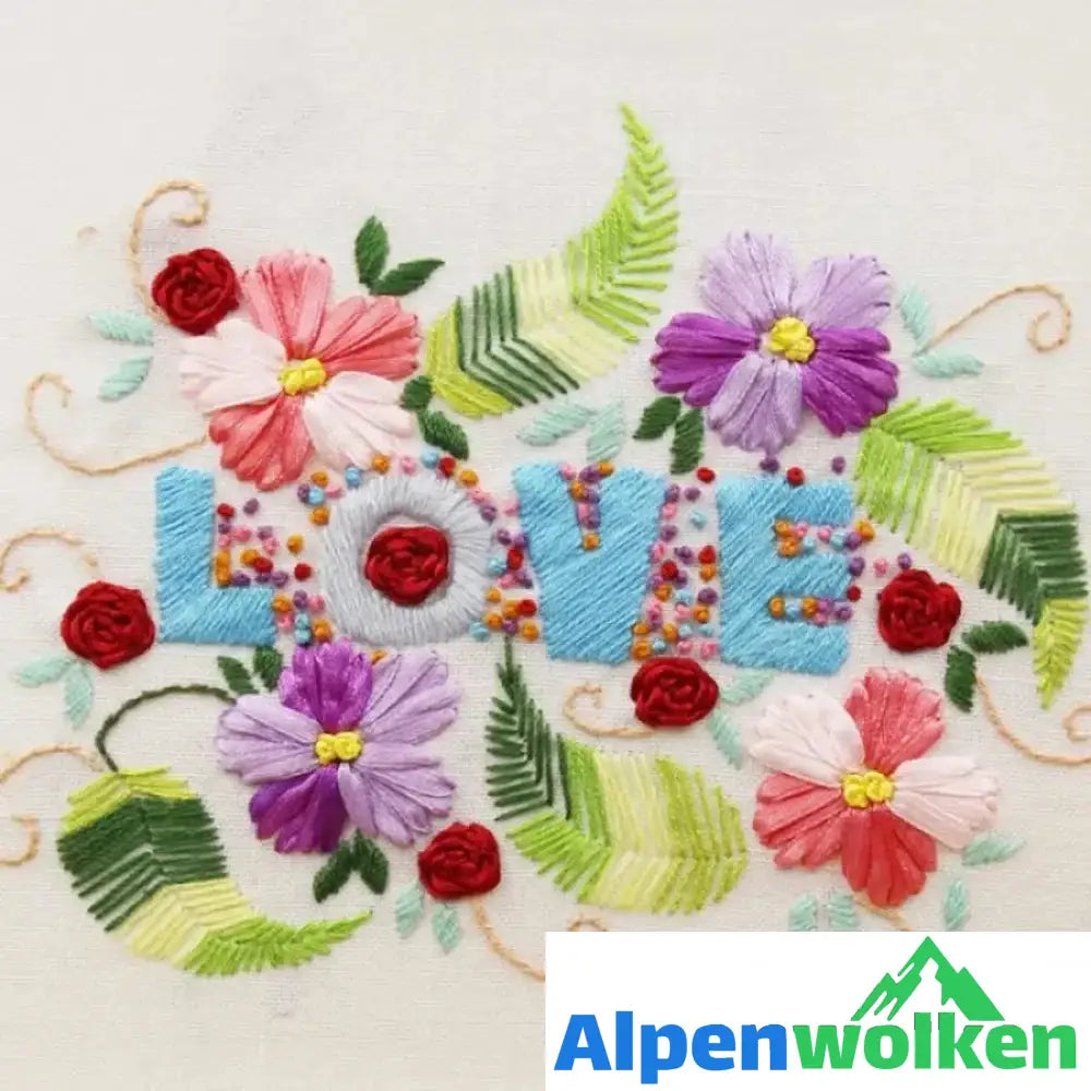 Alpenwolken - Stickstarter Set Love