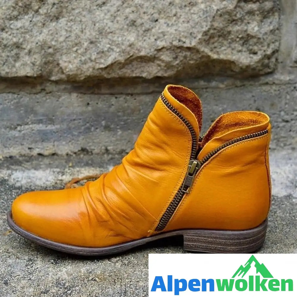 Alpenwolken - Stiefel - Schick und bequem Gelb