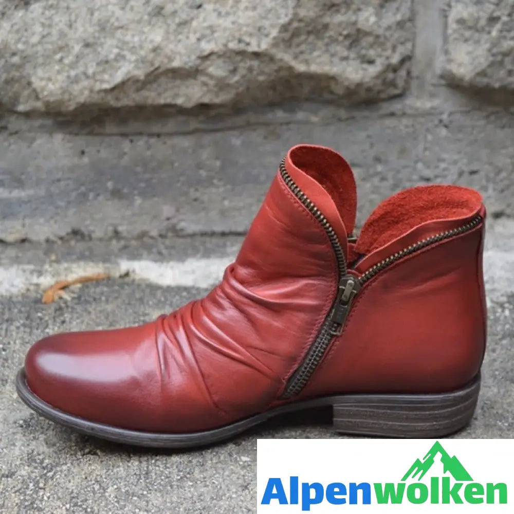 Alpenwolken - Stiefel - Schick und bequem Rot