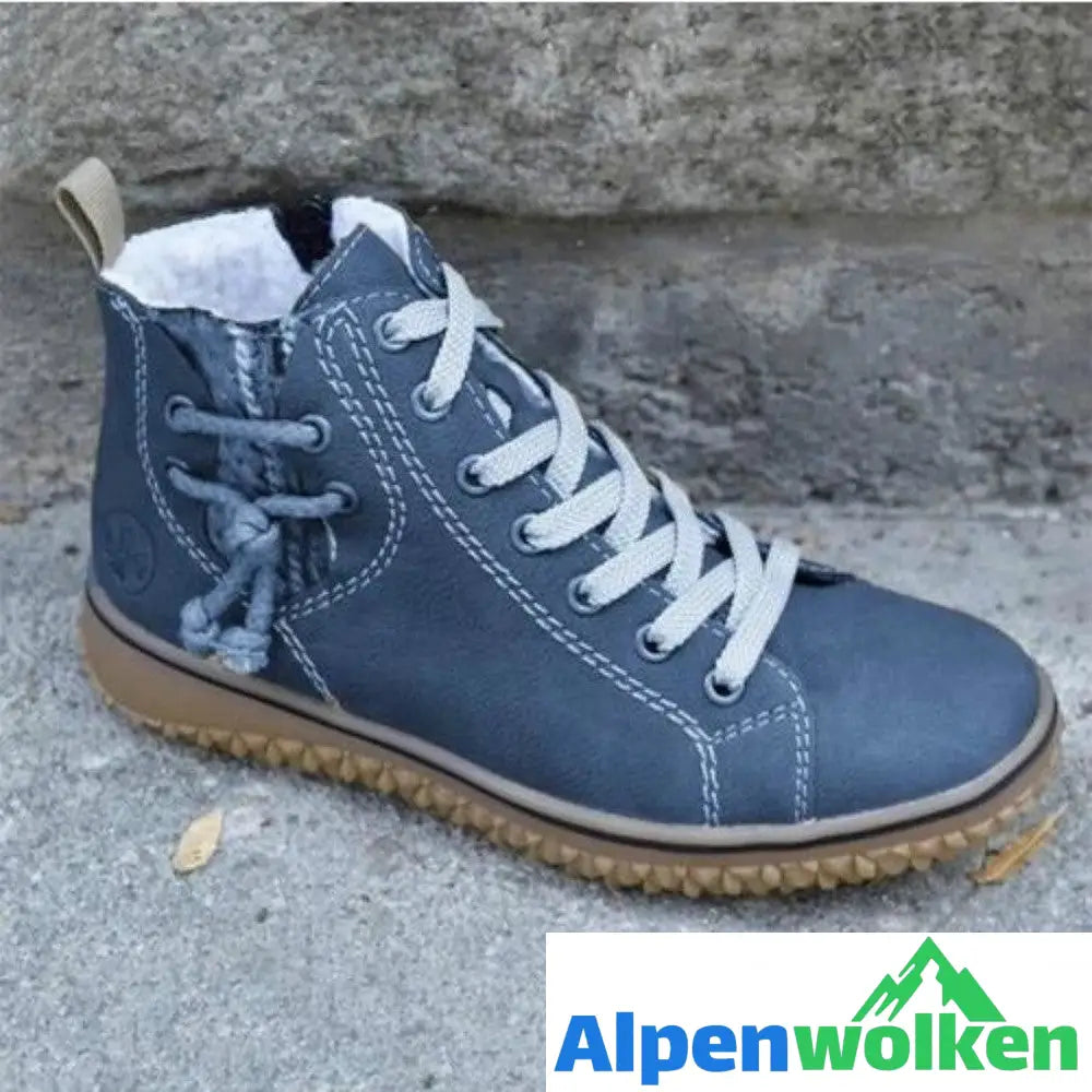 Alpenwolken - Stiefeletten MINERALBLAU