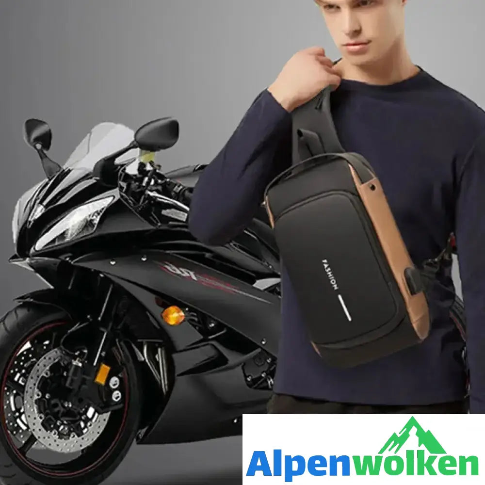 Alpenwolken - Stilvolle Sport-Brusttasche Für Herren