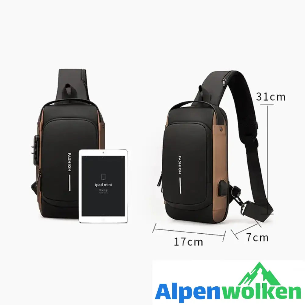 Alpenwolken - Stilvolle Sport-Brusttasche Für Herren