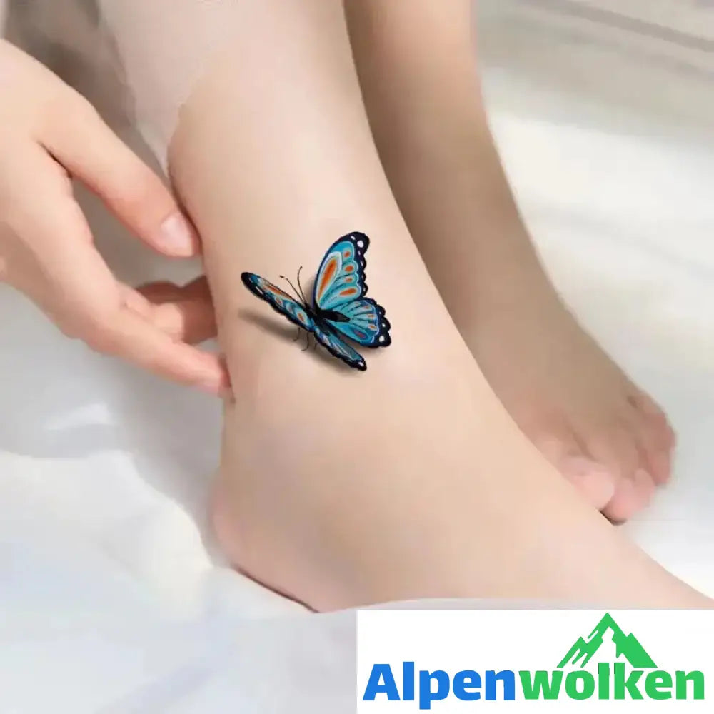 Alpenwolken - Stilvolle und kreative 3D-Tattoo-Sticker 50STK