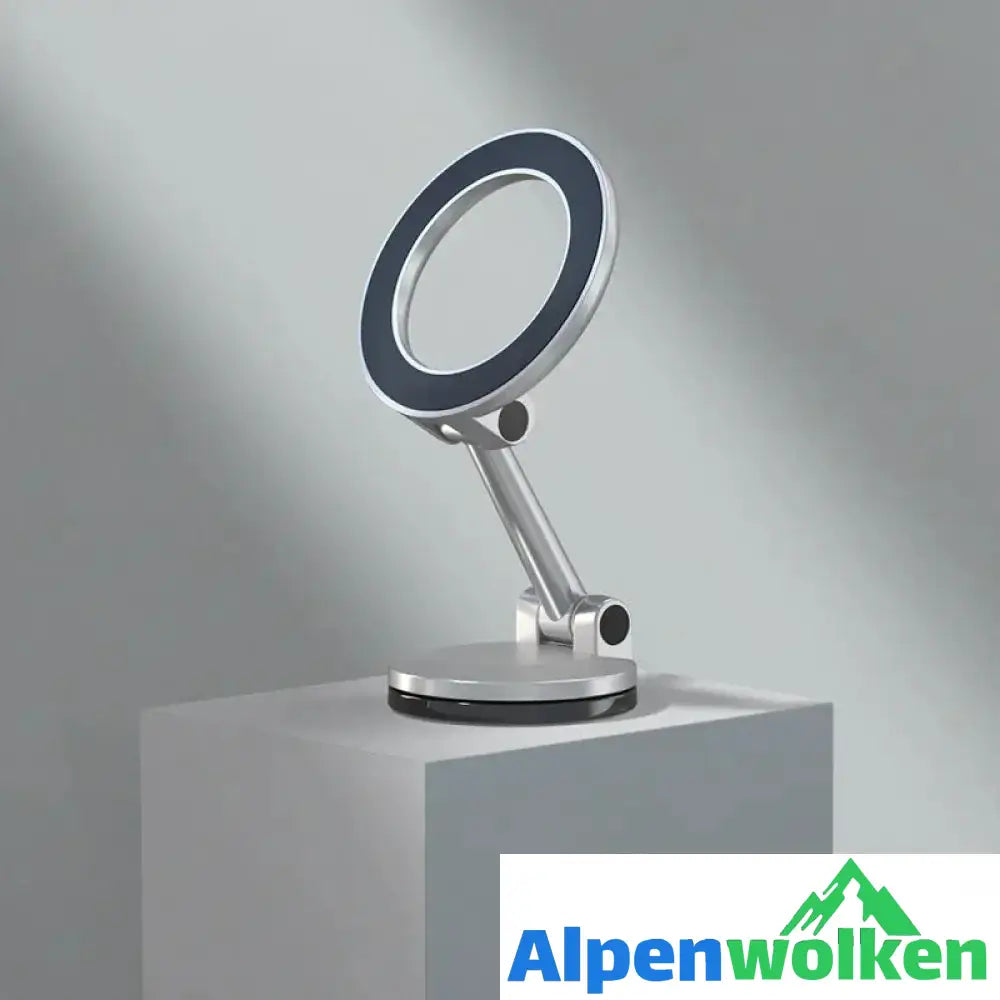 Alpenwolken - Stilvoller magnetischer Handy-Halter Silber