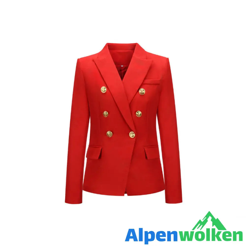 Alpenwolken - Stilvoller Zweireihiger Blazer