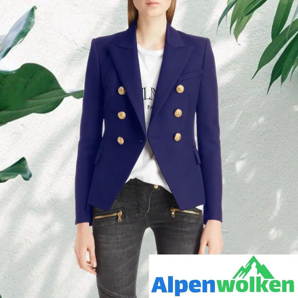 Alpenwolken - Stilvoller Zweireihiger Blazer