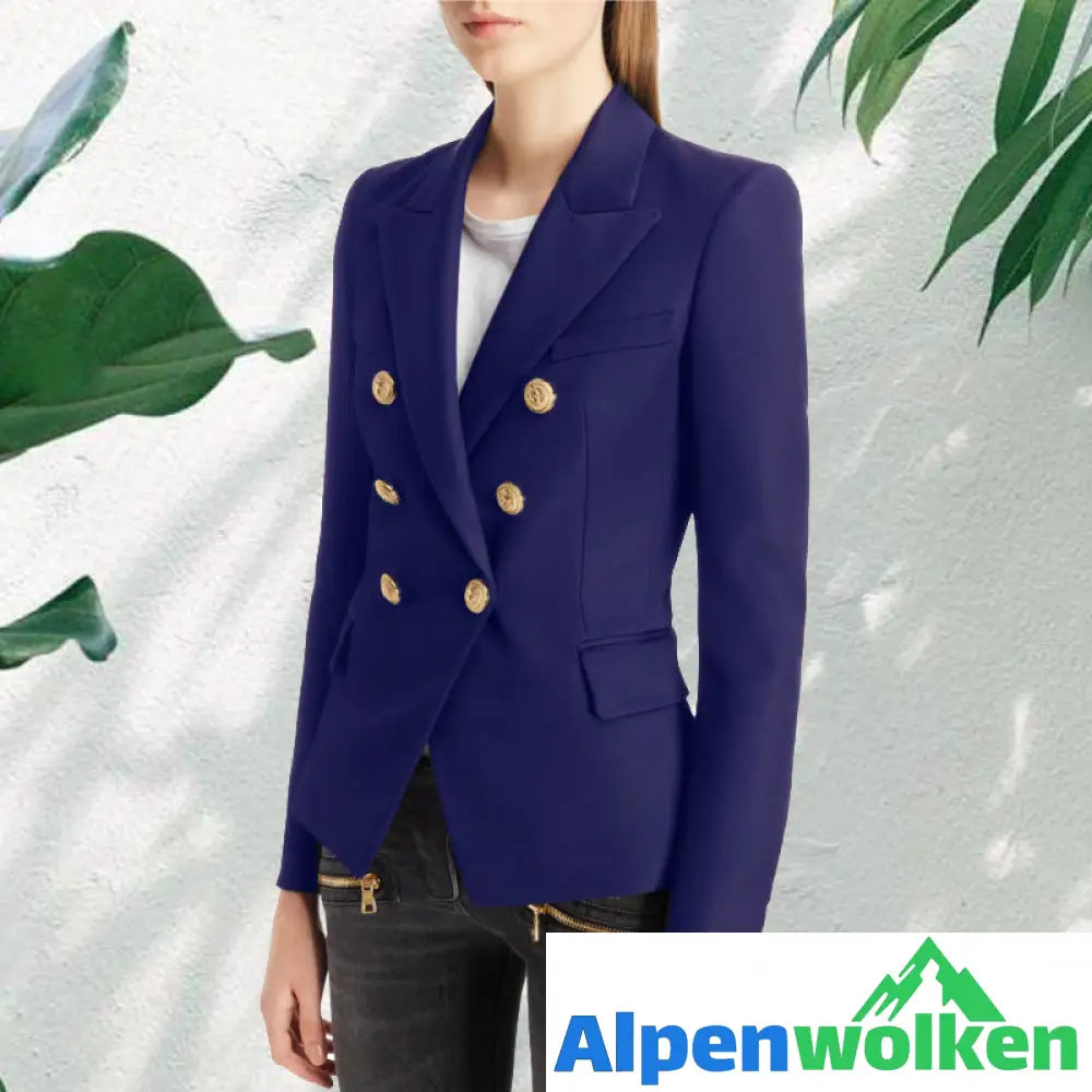 Alpenwolken - Stilvoller Zweireihiger Blazer