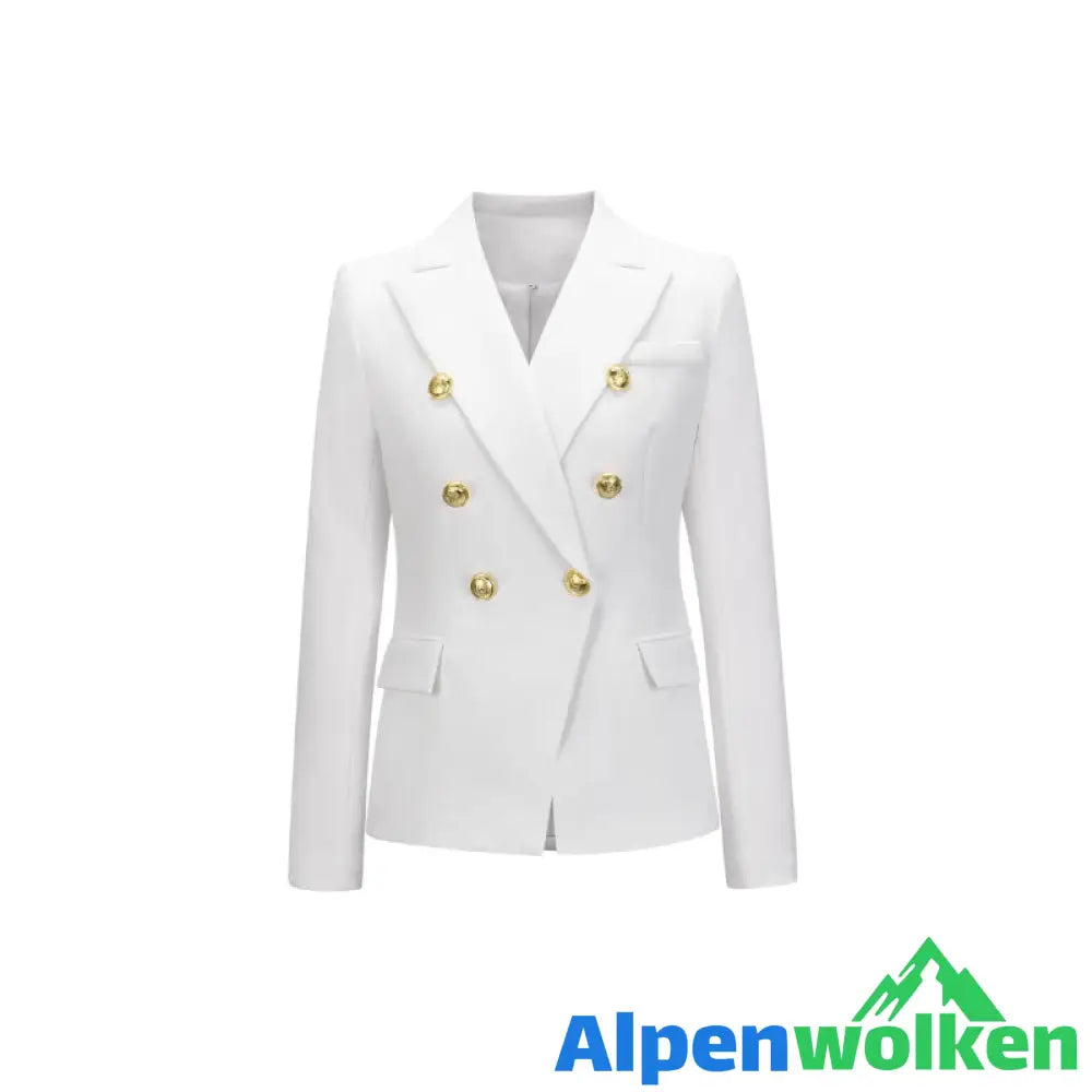 Alpenwolken - Stilvoller Zweireihiger Blazer