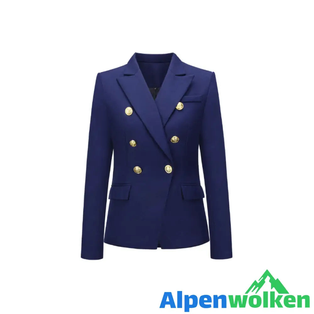 Alpenwolken - Stilvoller Zweireihiger Blazer