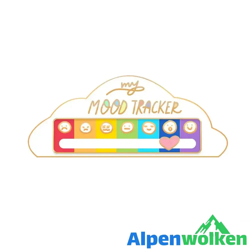 Alpenwolken - Stimmungsverändernde Wolkenbrosche Weiß