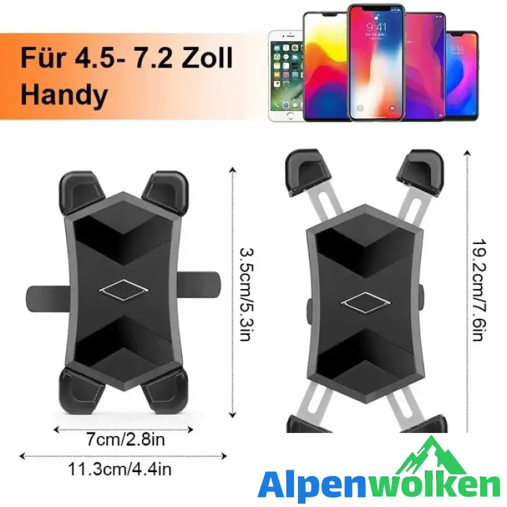 Alpenwolken - Stoßfester Fahrradtelefonhalter