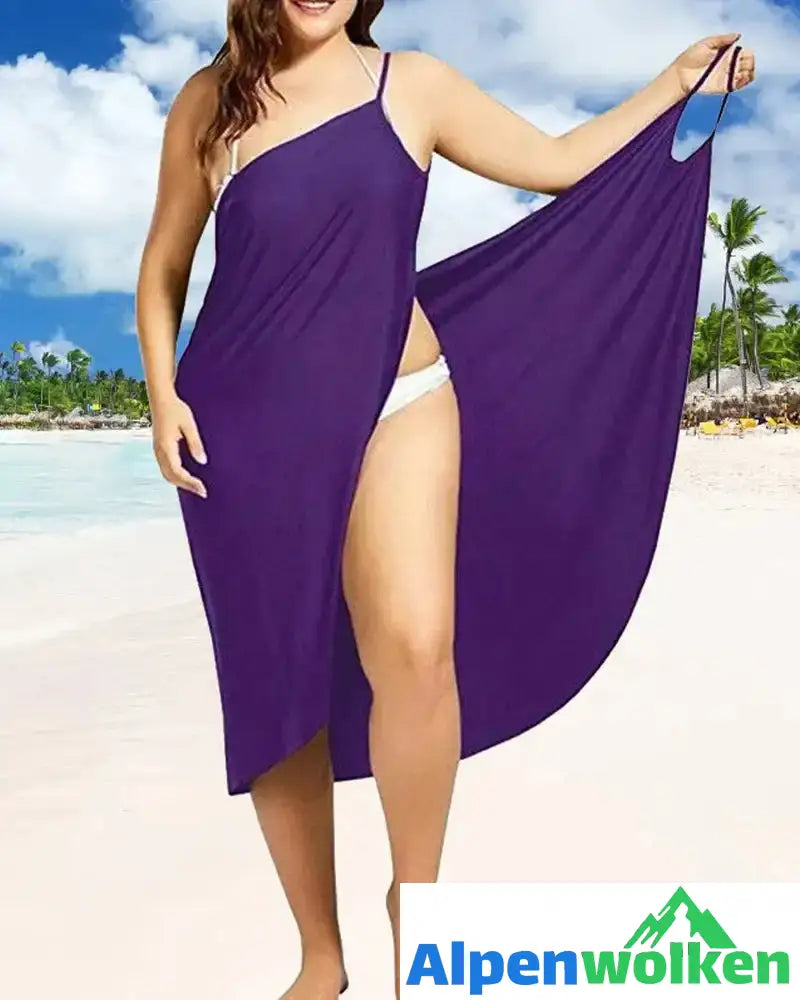 Alpenwolken - Strandkleid damen Violett