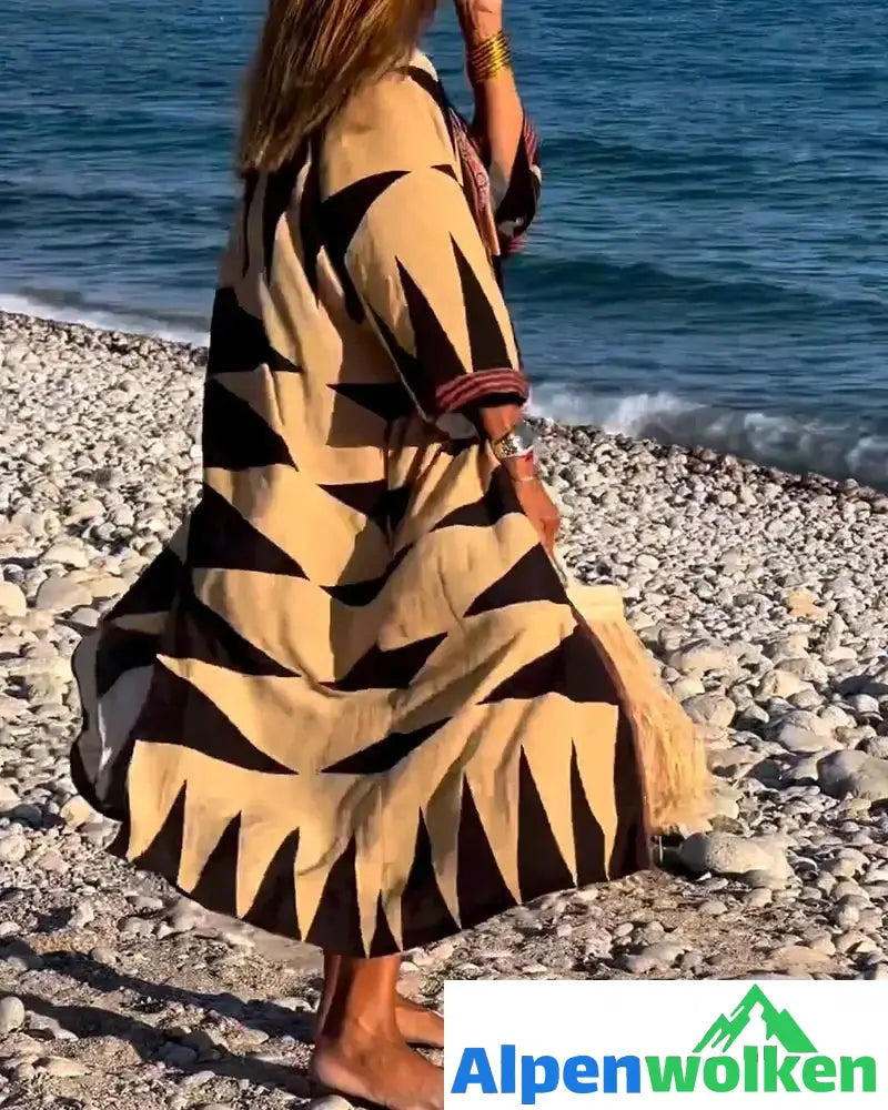 Alpenwolken - Strandüberwurf mit Aufdruck