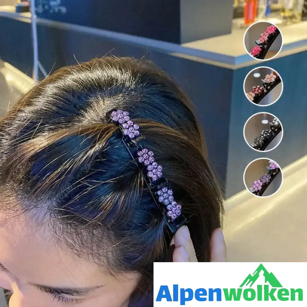 Alpenwolken - Strass Blume Haarnadel | festival frisuren