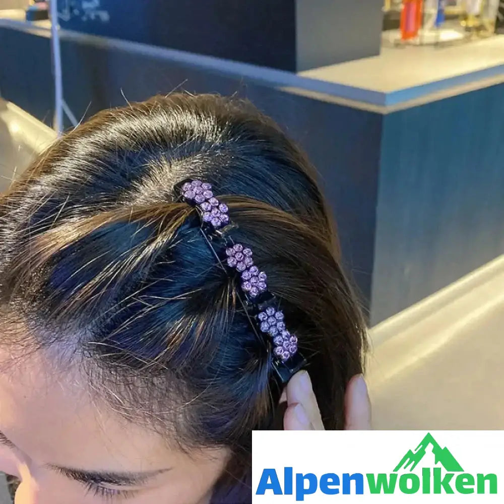 Alpenwolken - Strass Blume Haarnadel | festival frisuren