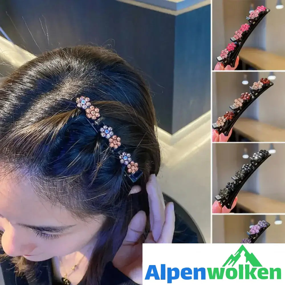 Alpenwolken - Strass Blume Haarnadel | festival frisuren Alle Farben