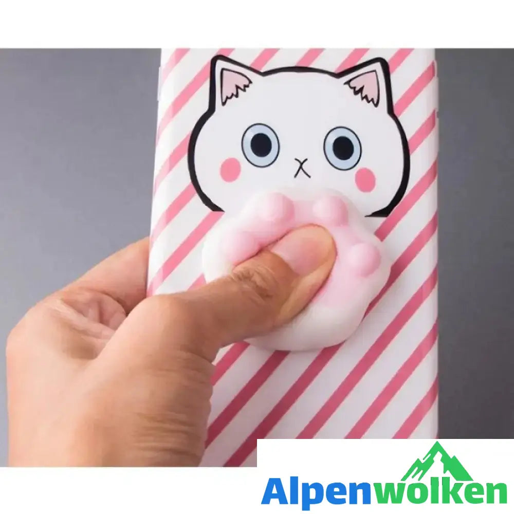 Alpenwolken - Streß-freisetzend Handyhülle Rosa-Katze