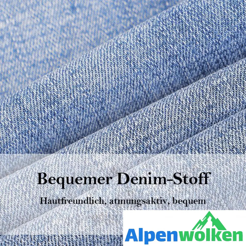 Alpenwolken - Stretchjeans mit Schleife