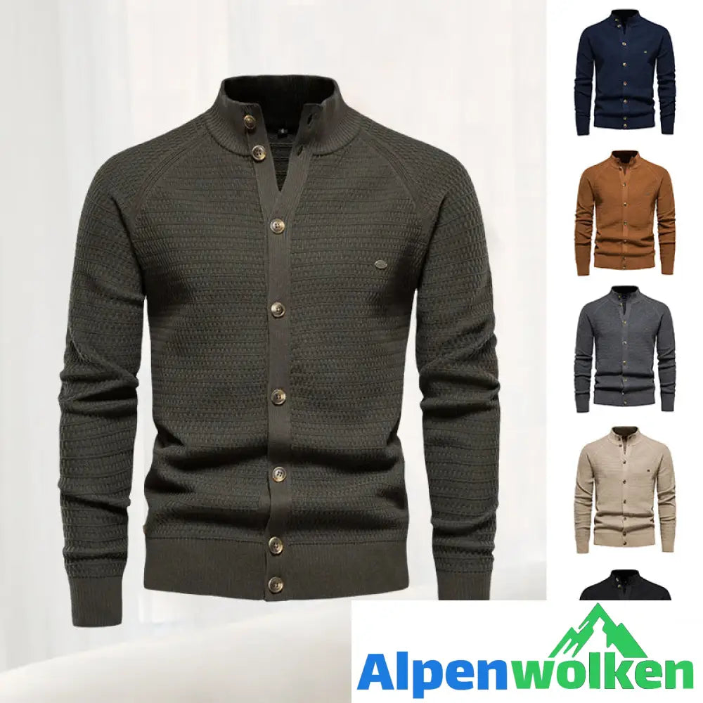 Alpenwolken - Strickjacke für Herren