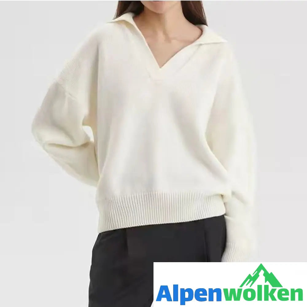 Alpenwolken - Strickpullover mit Rollkragen für Damen