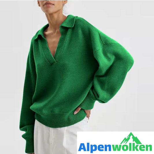 Alpenwolken - Strickpullover mit Rollkragen für Damen