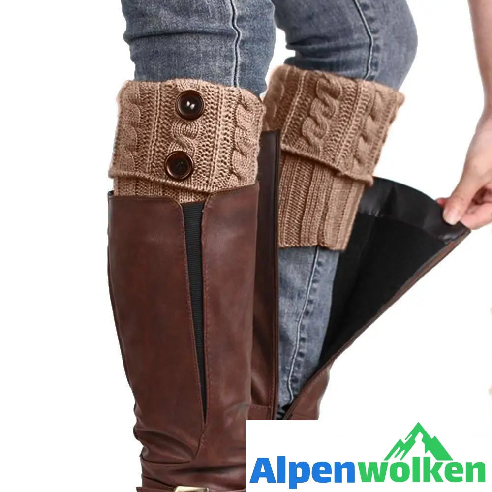 Alpenwolken - Stricksocken für Stiefel