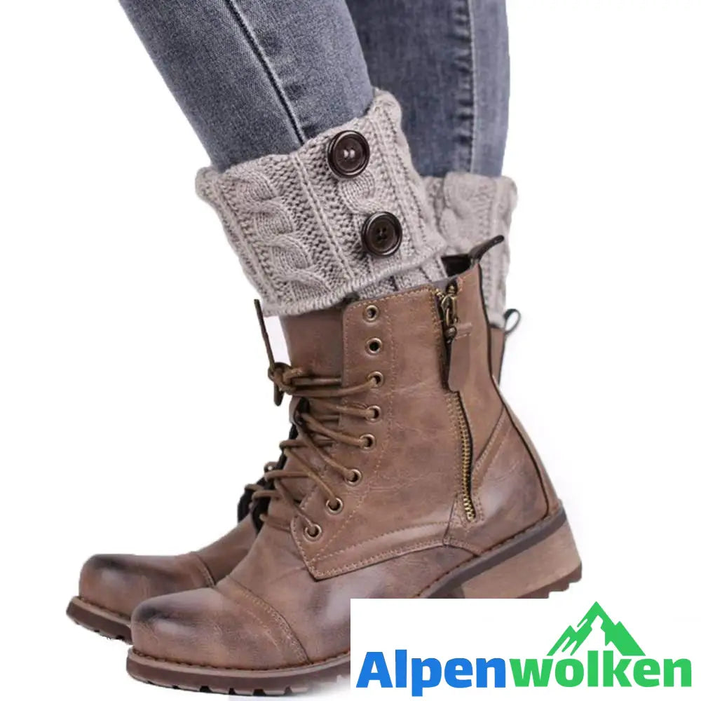 Alpenwolken - Stricksocken für Stiefel