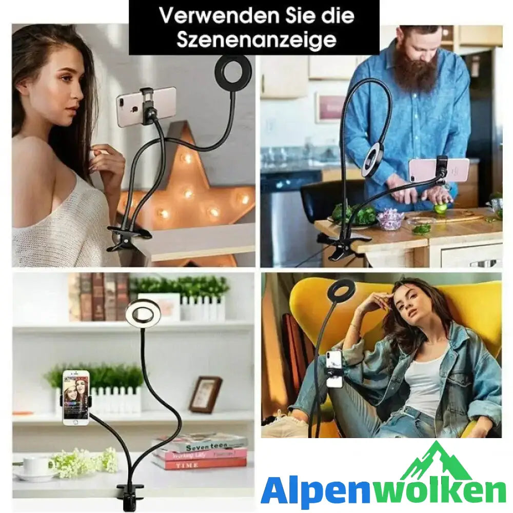 Alpenwolken - Studio LED-Licht mit Handyhalter