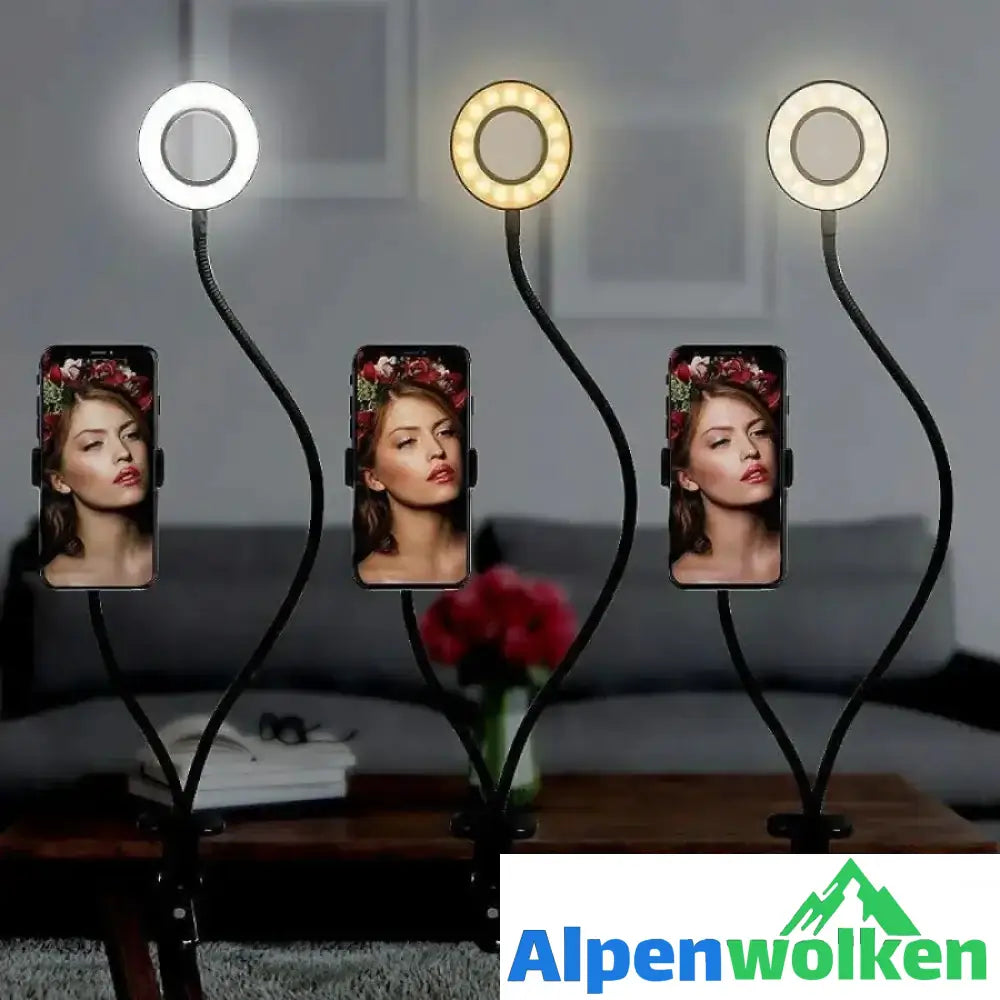 Alpenwolken - Studio LED-Licht mit Handyhalter