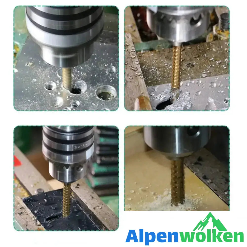 Alpenwolken - Stufenbohrer Nutsäge Bohrer Set(6 Stück)