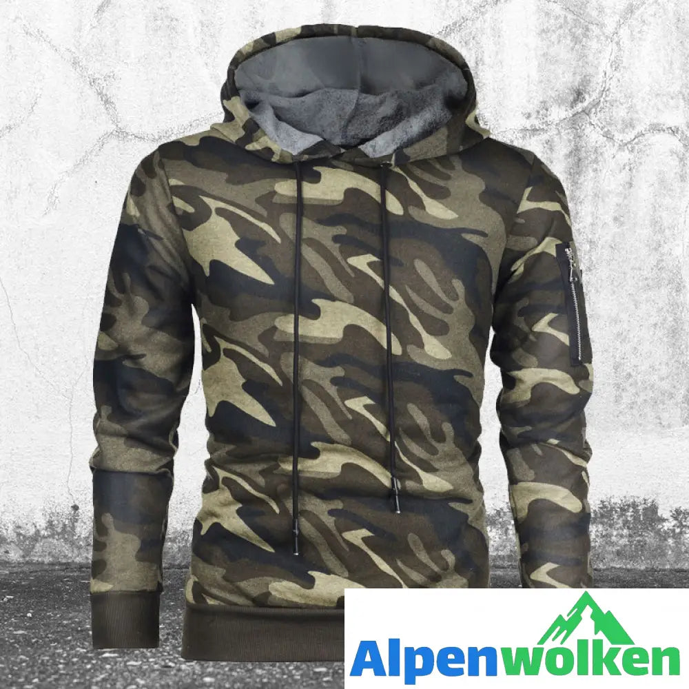 Alpenwolken - Stylischer Hoodie mit Tarnung-Print