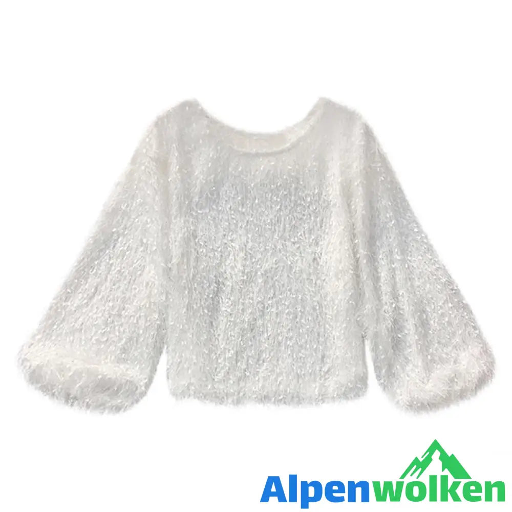 Alpenwolken - Stylisches Kleid mit Rundhalsausschnitt und Fransen