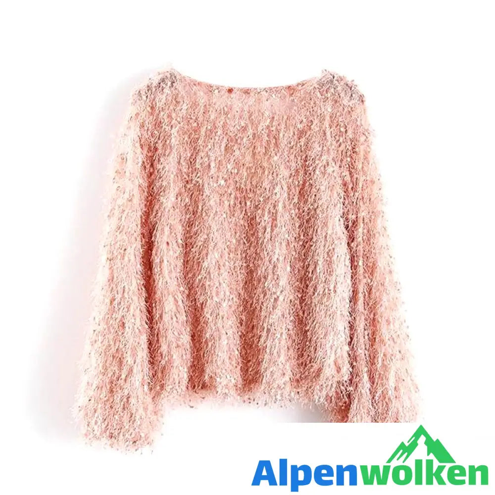 Alpenwolken - Stylisches Kleid mit Rundhalsausschnitt und Fransen