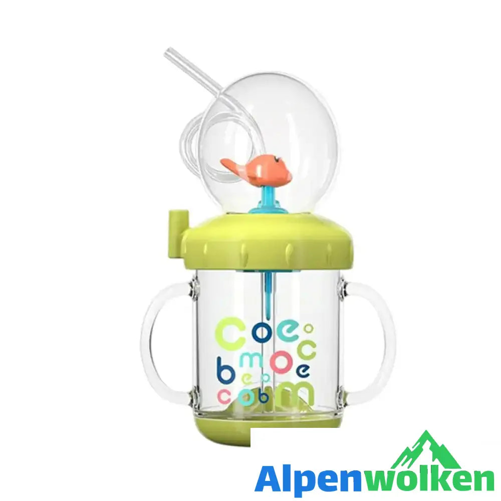 Alpenwolken - Süßer Babybecher Grün