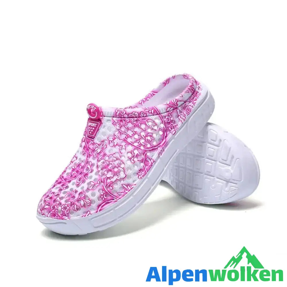 Alpenwolken - Super Bequeme und Weiche Gummi-Strandschuhe Rosa