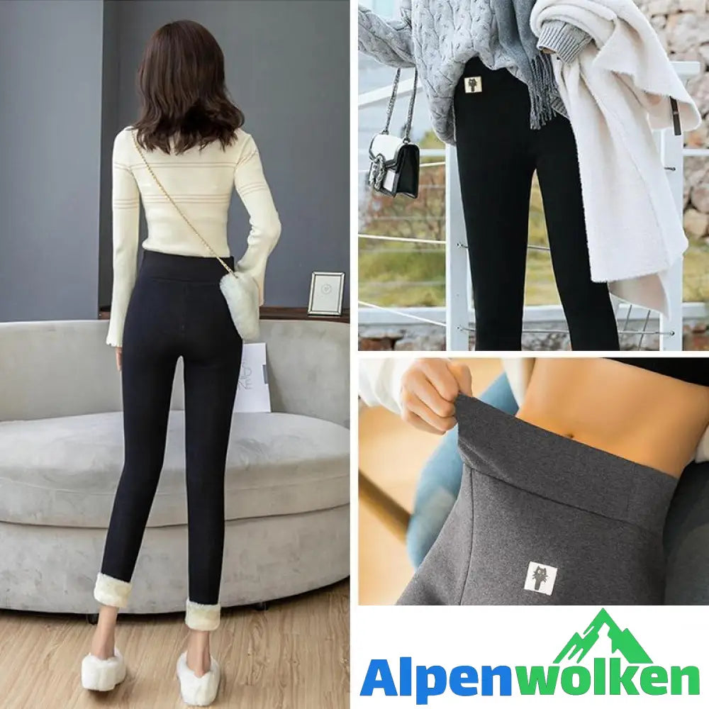 Alpenwolken - Super dicke Nachahmung Kaschmirwolle-Leggings