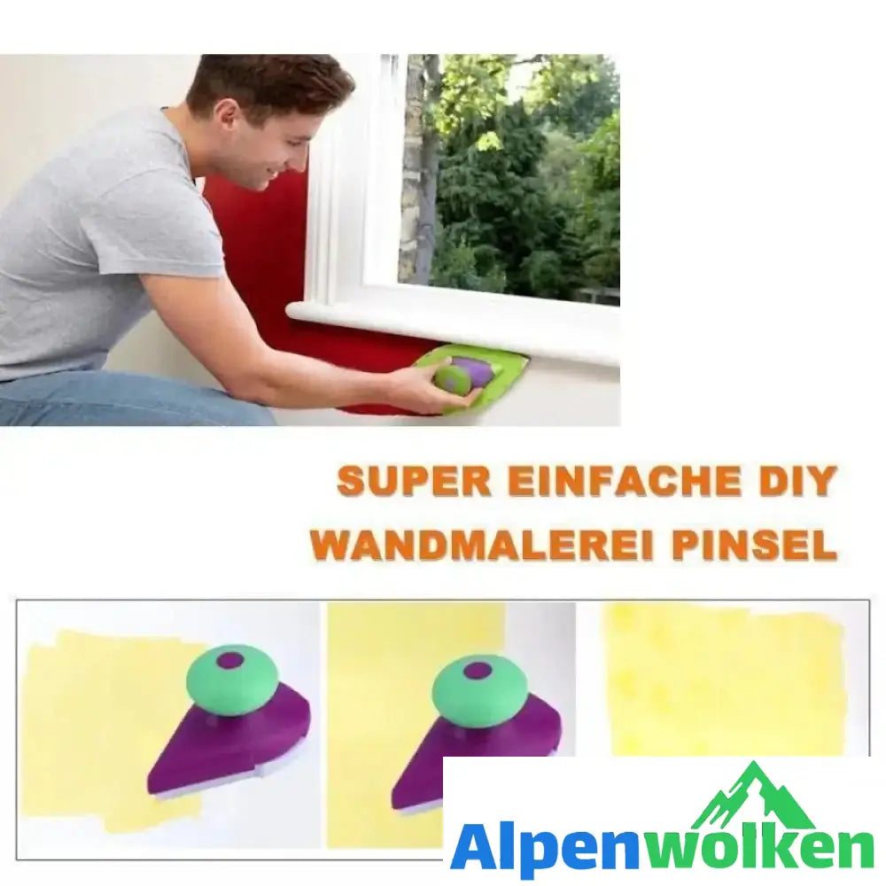 Alpenwolken - Super einfache DIY Wandmalerei Pinsel