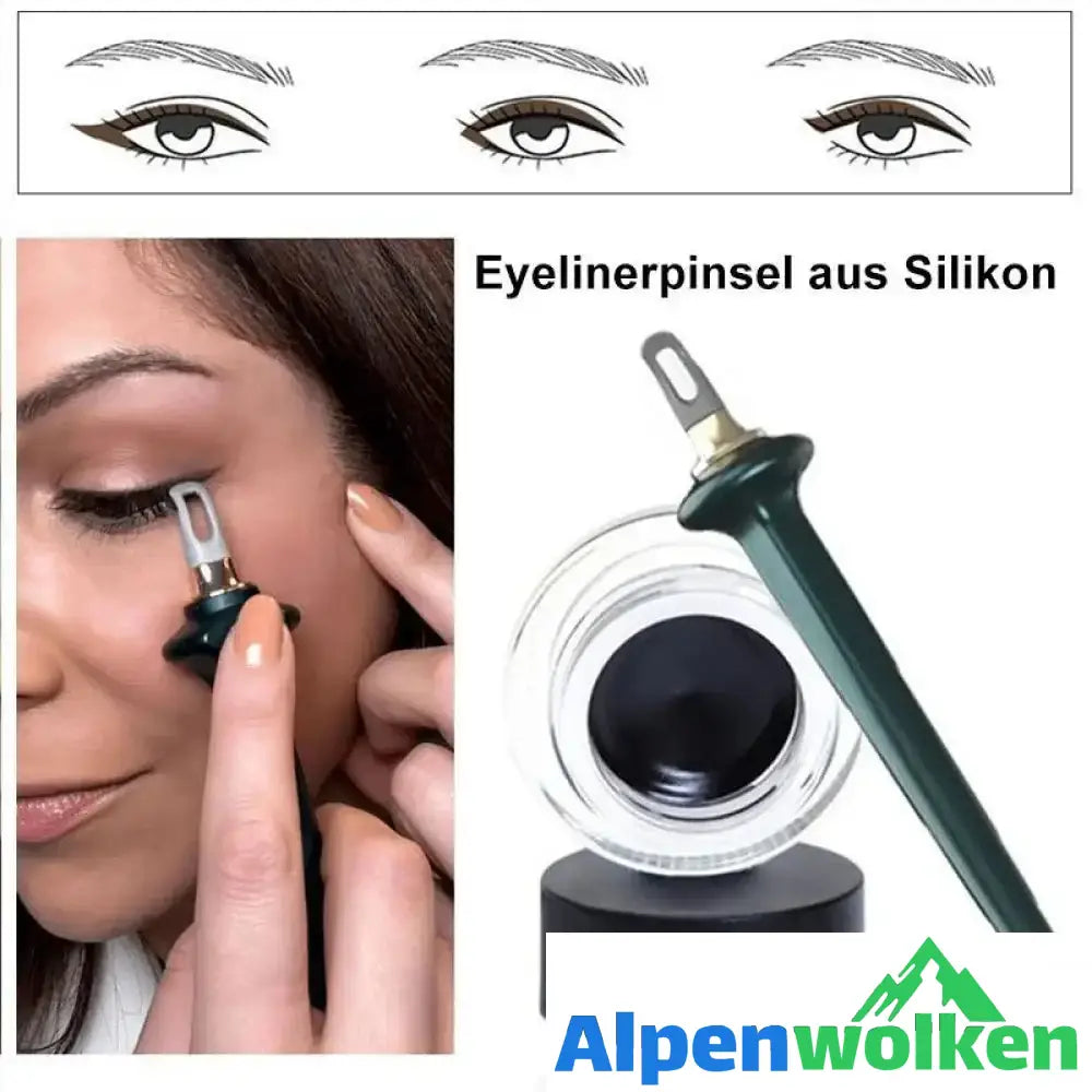 Alpenwolken - Super einfacher und auslaufsicherer Eyeliner (Mit Pinsel)