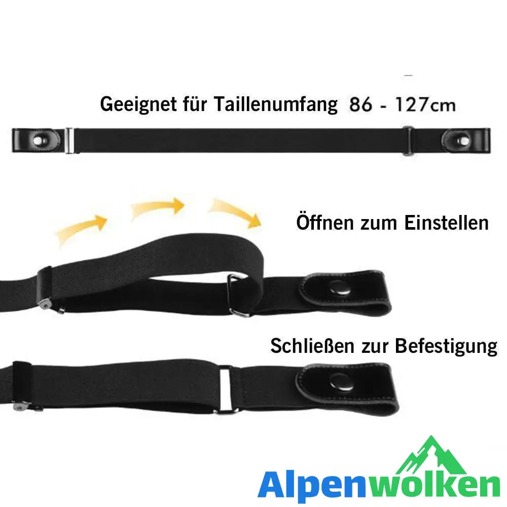 Alpenwolken - Super Elastischer Schnallenfreier Gürtel