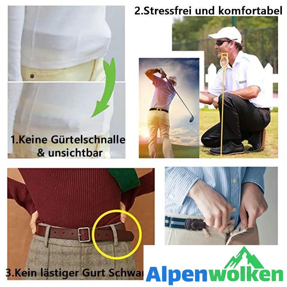 Alpenwolken - Super Elastischer Schnallenfreier Gürtel