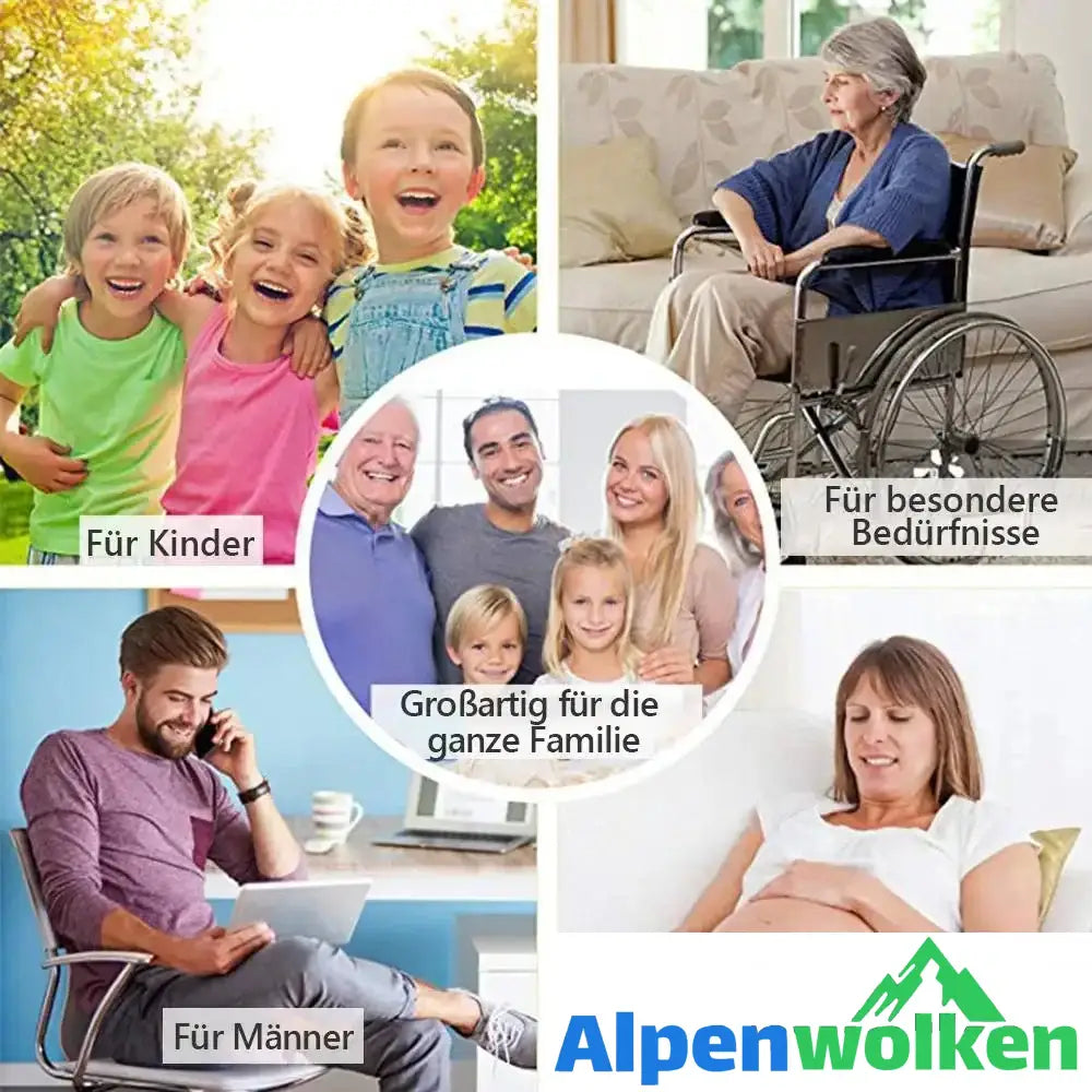 Alpenwolken - Super Elastischer Schnallenfreier Gürtel für Damen und Herren