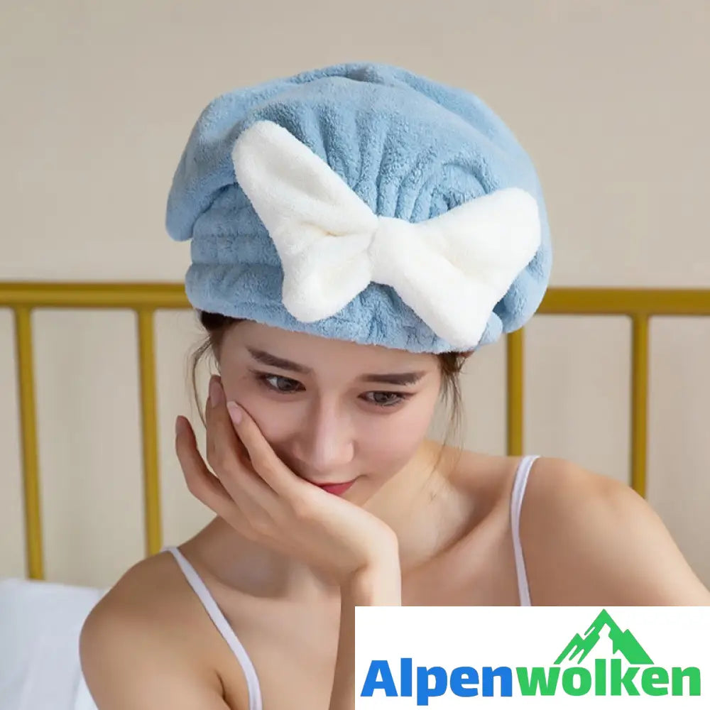 Alpenwolken - Super saugfähiges Haarhandtuch für nasses Haar