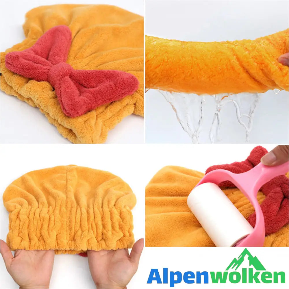 Alpenwolken - Super saugfähiges Haarhandtuch für nasses Haar