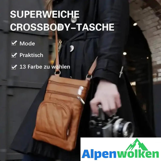 Alpenwolken - Superweiche Crossbody-Tasche , 13 Farbe