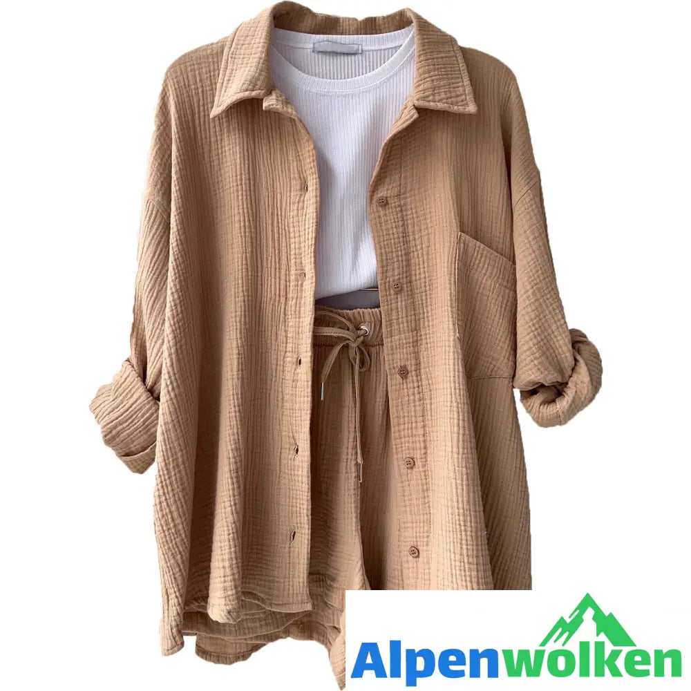 Alpenwolken - SUSSIE - BAUMWOLLANZUG WOMEN Khaki