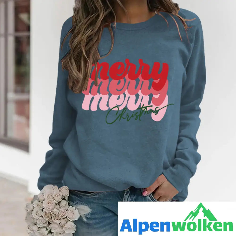 Alpenwolken - Sweatshirt mit Buchstabendruck